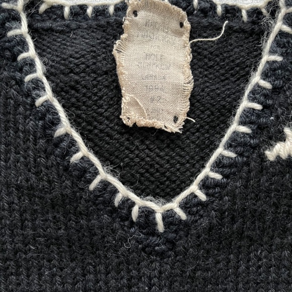 Rare 90s Vintage  Rachel Machenry sz L  - 100% wool knit sweater - Picture 3 of 5